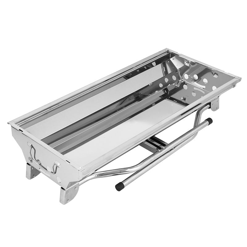Portable Folding Stainless Steel BBQ Grill For Outdoor Cooking