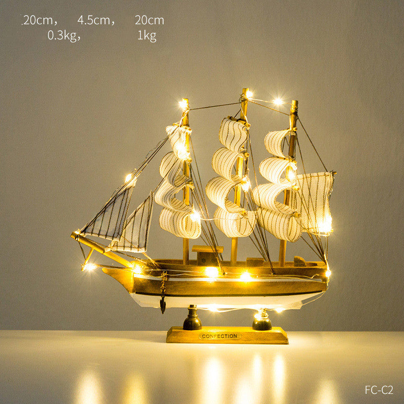 Creative Home Craft Sailing Decoration Figurine For Interior Display