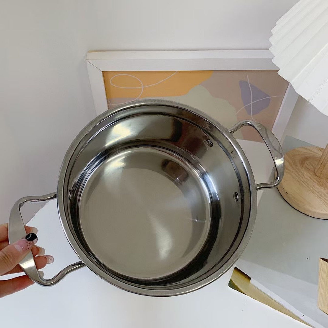 Double Layer Stainless Steel Stock Pot Steamer Set With Lid