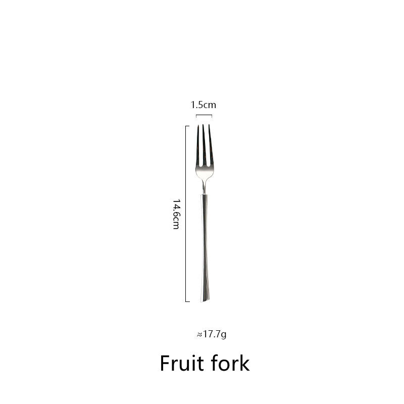 Silver Stainless Steel Western Cutlery Set Household Dining Set