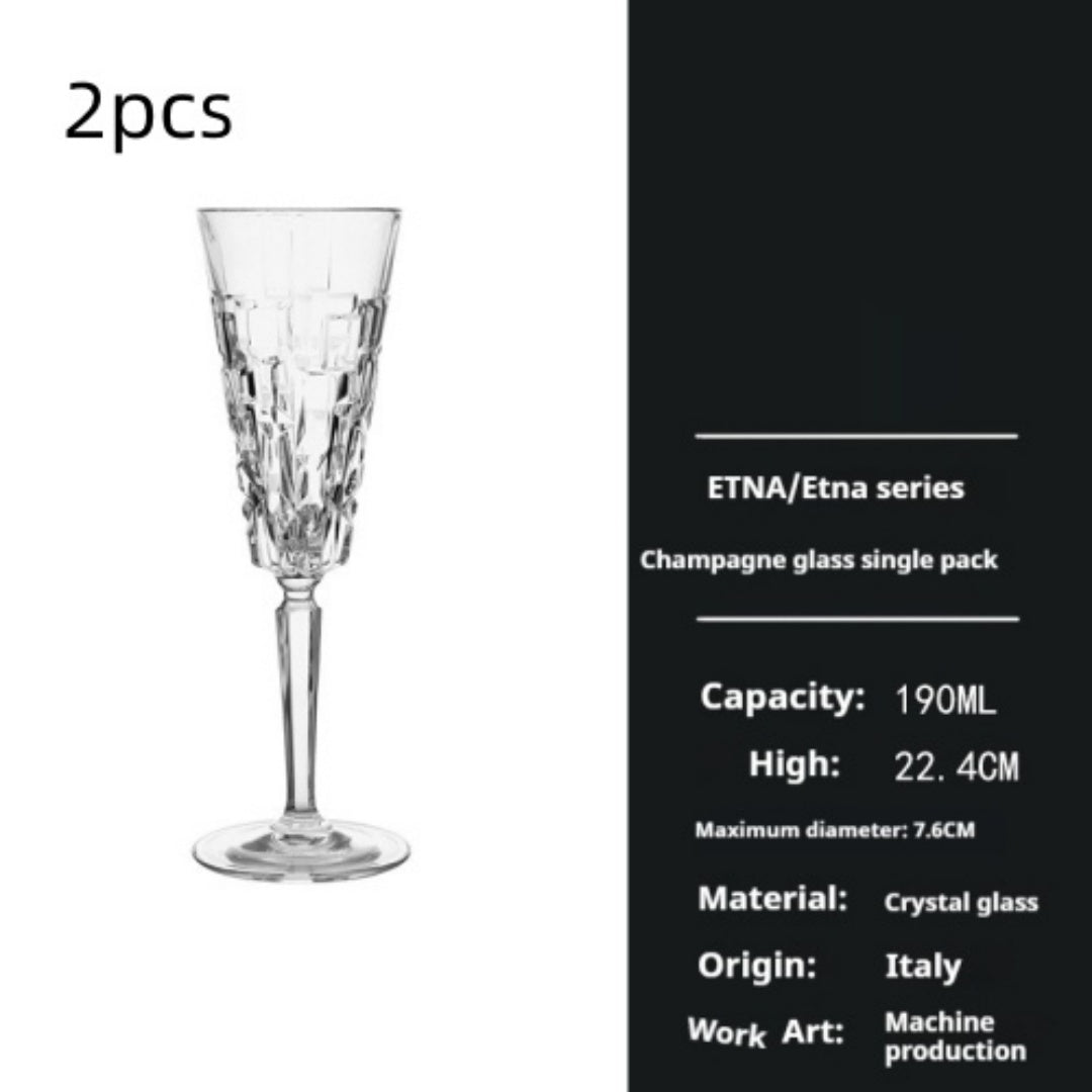 Crystal Glassware Set For Elegant Home Dining And Serving