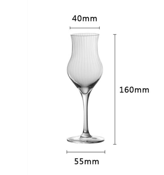 Crystal Tulip Shaped Glass For Elegant Beverage Serving