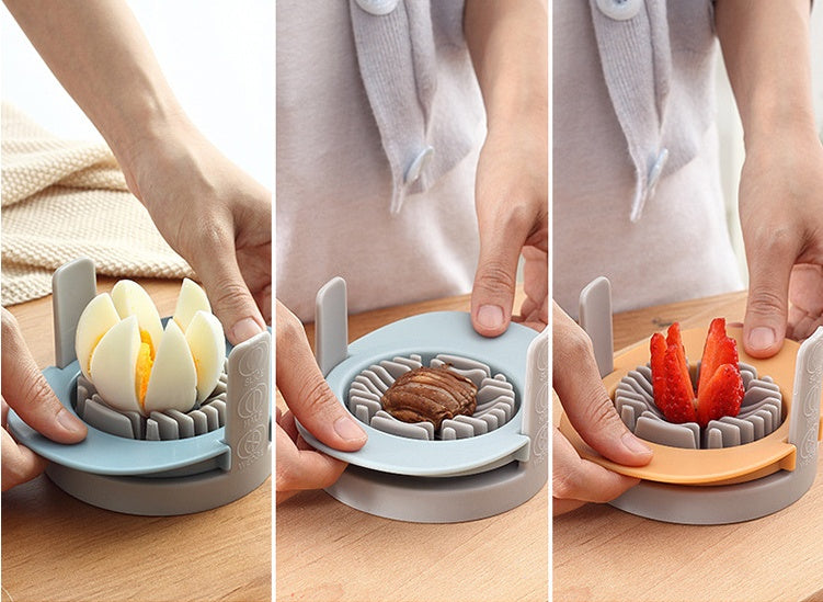 Manual Egg Cutter Kitchen Gadget For Easy Slicing And Serving