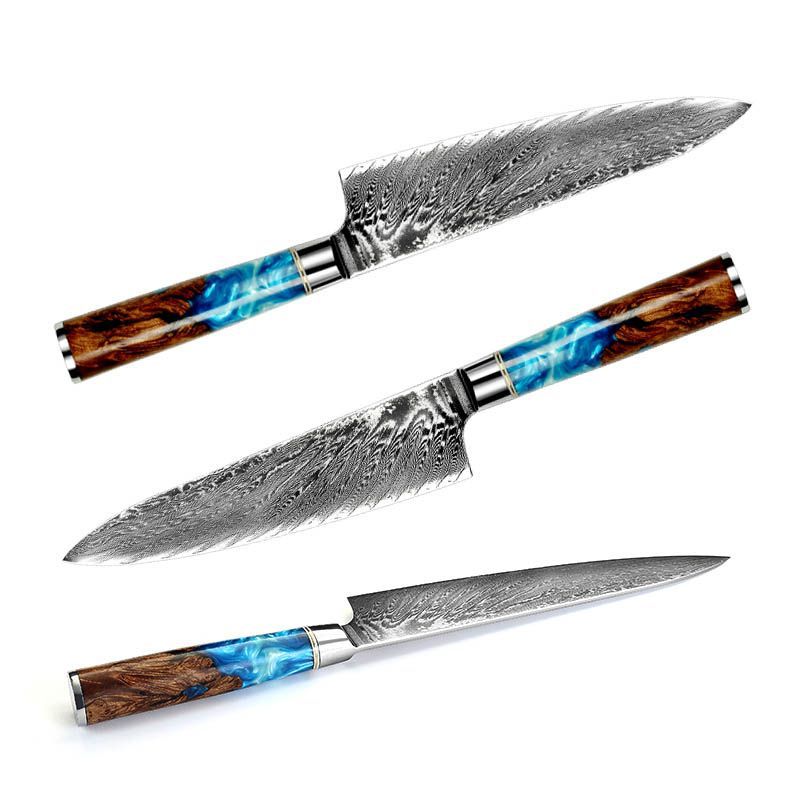 Patterned Kitchen Knife Decorative Stainless Steel Cooking Knife