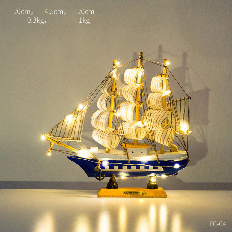 Creative Home Craft Sailing Decoration Figurine For Interior Display