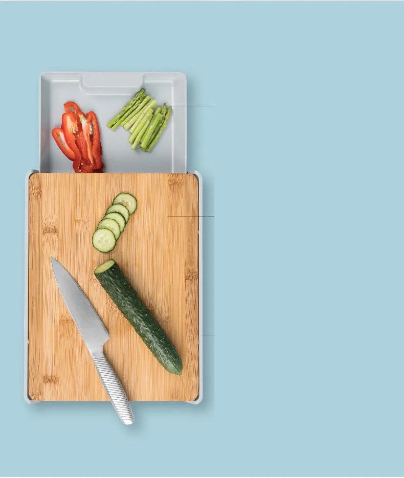 Large Bamboo Kitchen Cutting Board Durable Serving Board