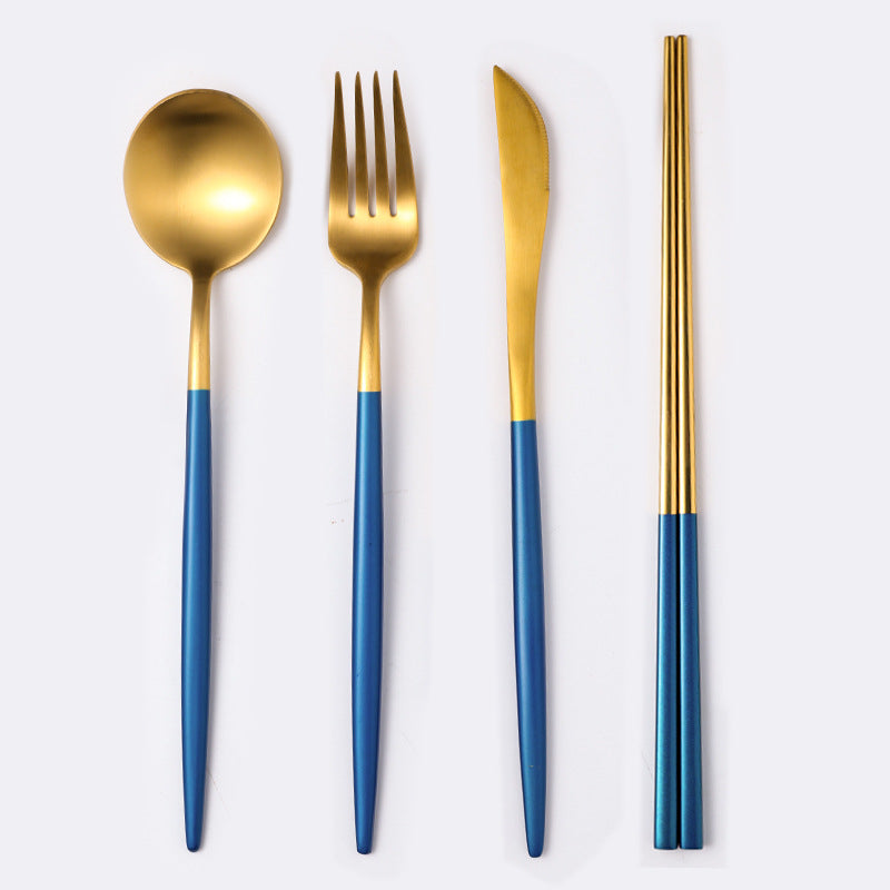 Stainless Steel Cutlery Spoon Set Household Dining Utensils