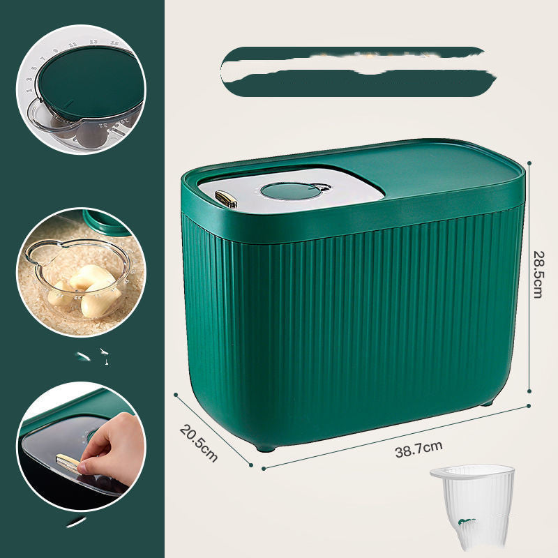 Kitchen Rice And Flour Storage Container With Secure Lid