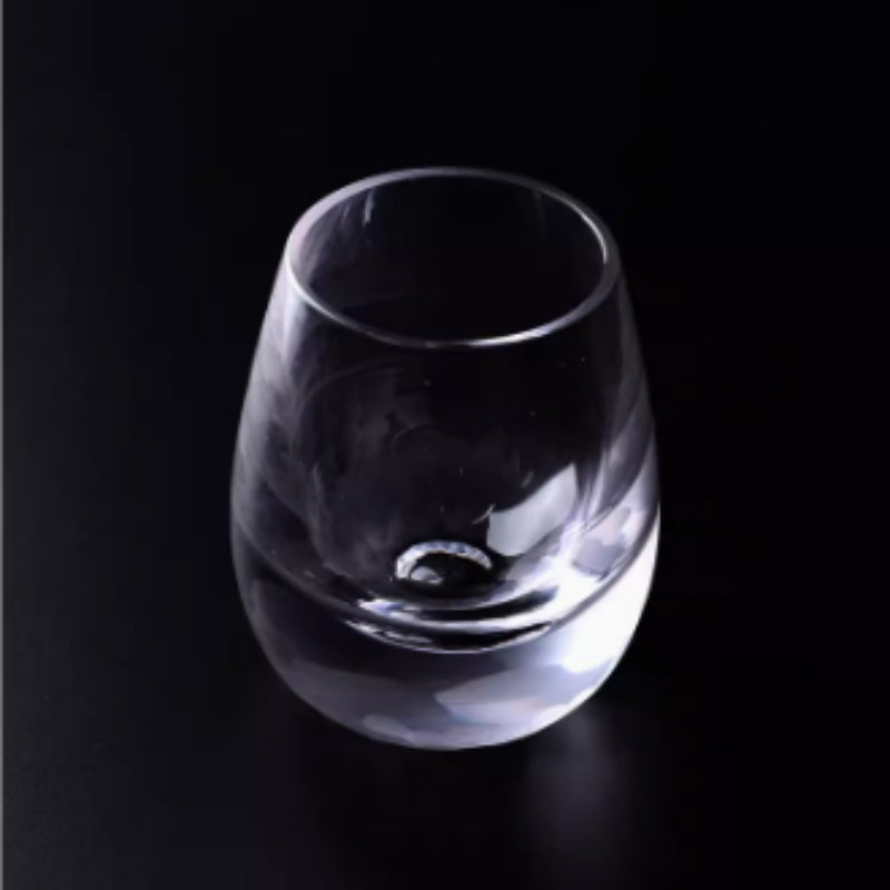 Hand Carved Crystal Glass For Elegant Beverage Serving