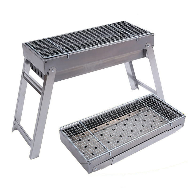 Portable Folding Charcoal BBQ Grill For Outdoor Cooking Use