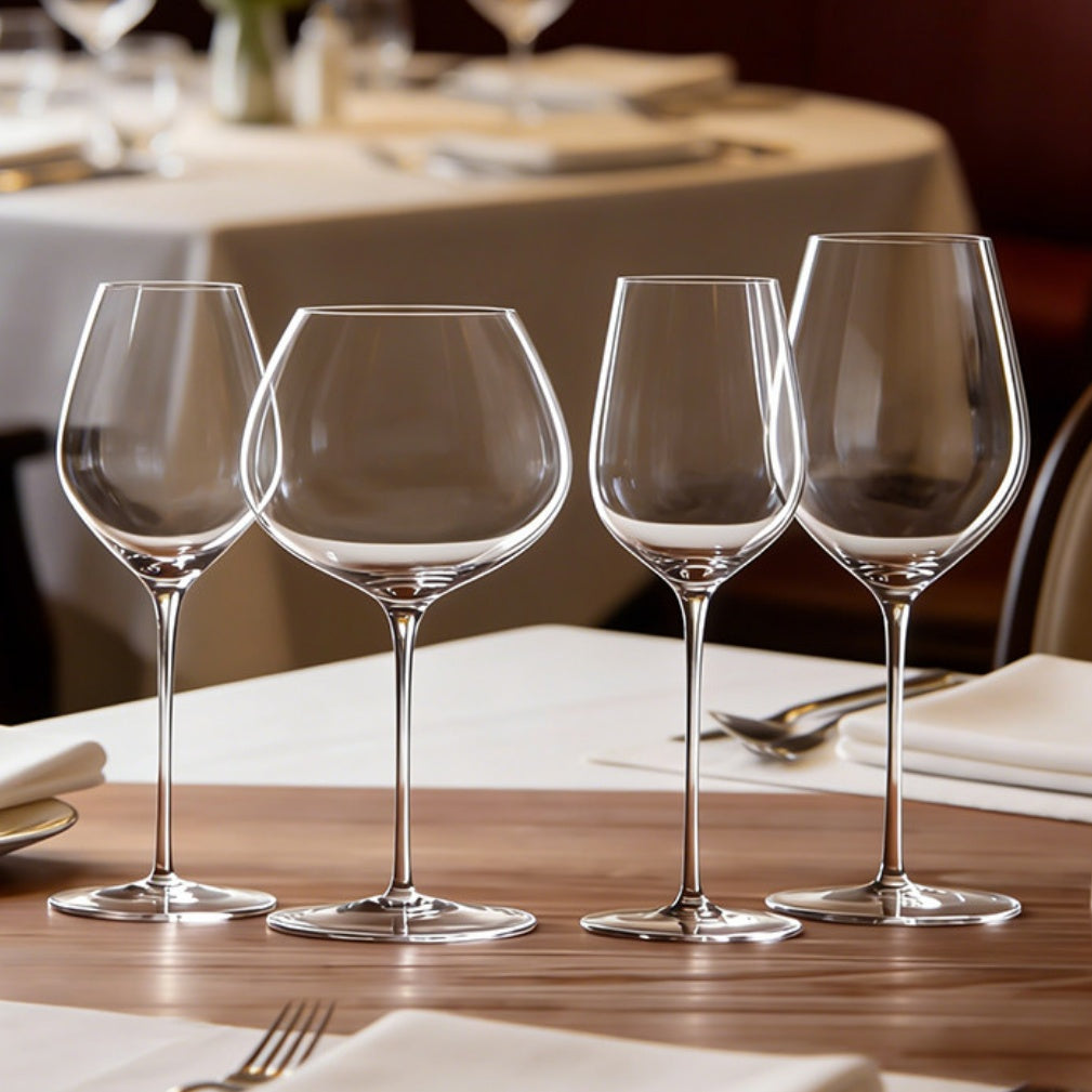 Crystal Elegant Glass For Sparkling Beverage Serving Home Dining Use