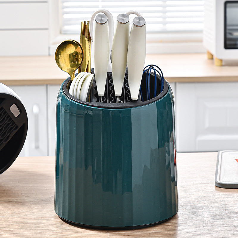 Multifunctional Rotating Kitchen Storage And Draining Rack Holder