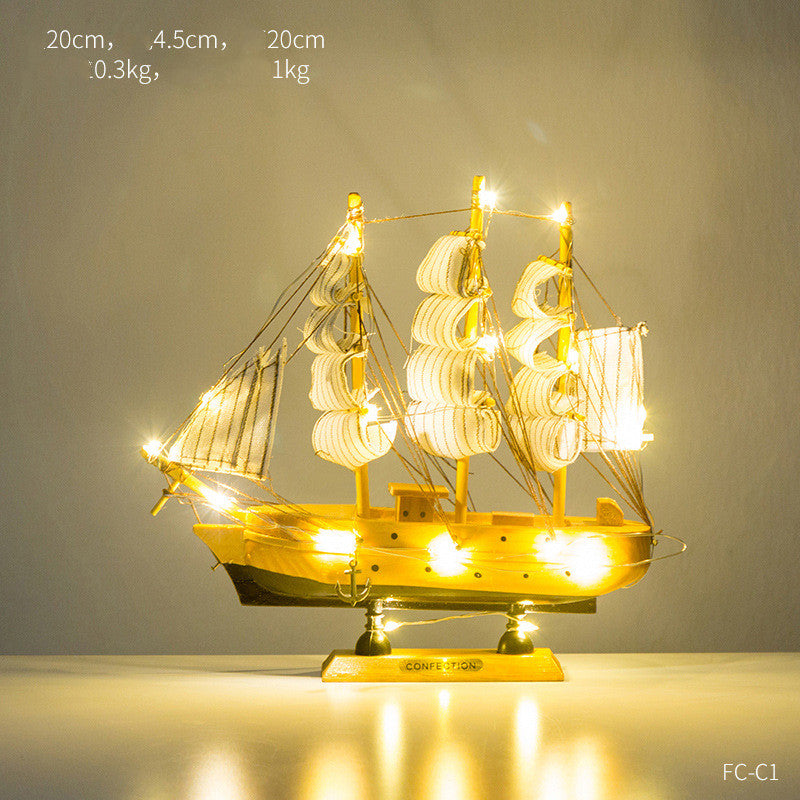Creative Home Craft Sailing Decoration Figurine For Interior Display