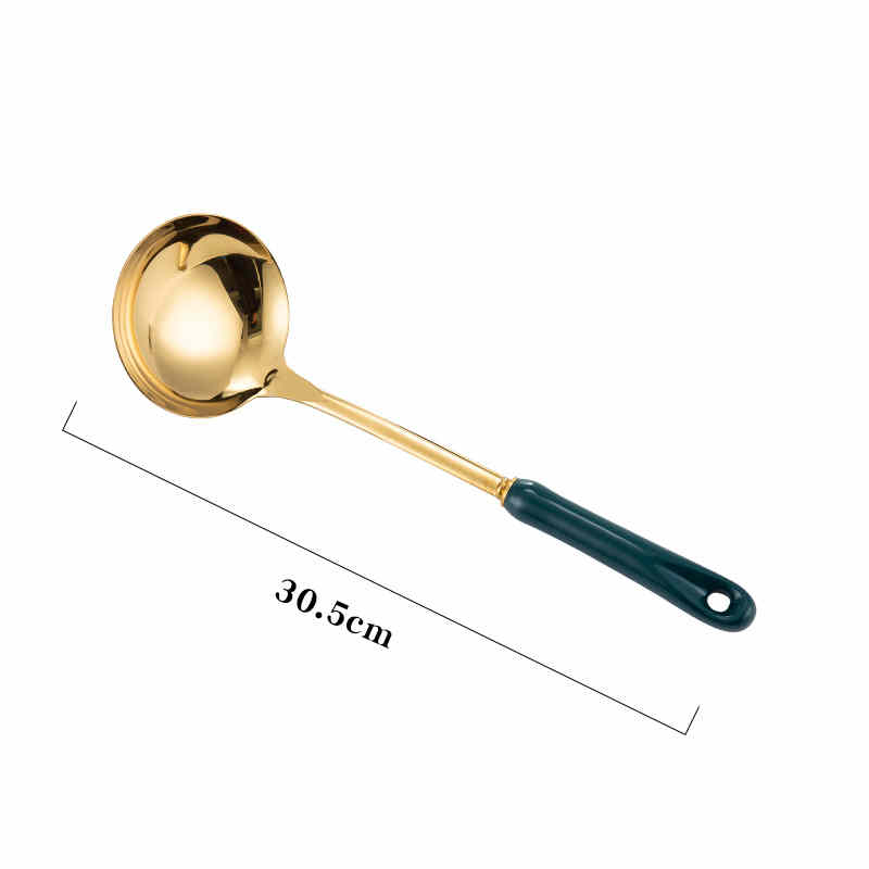 Nordic Stainless Steel Spatula With Elegant Ceramic Handle