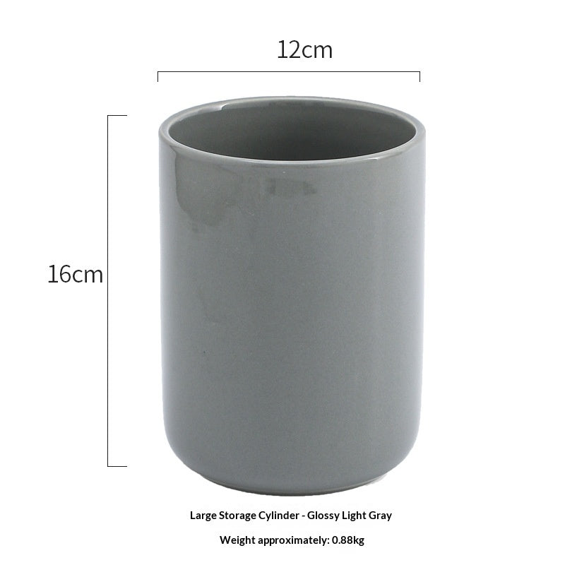 Ceramic Kitchen Utensil Storage Container For Spatulas And Ladles