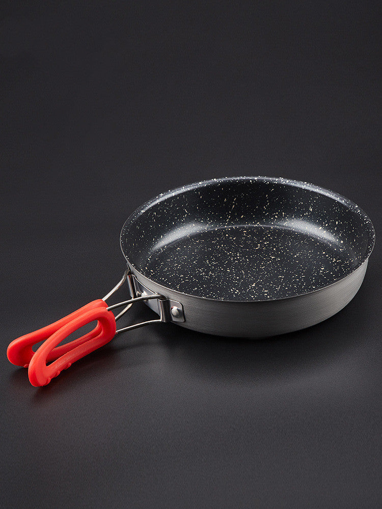 Alocs Medical Stone Non Stick Frying Pan Portable Outdoor Small Pan