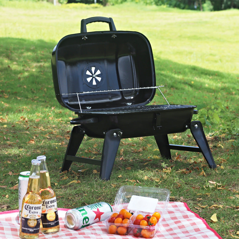 Portable Foldable Mini BBQ Grill For Small Outdoor Cooking Use