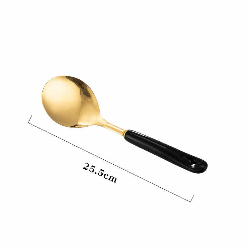Nordic Stainless Steel Spatula With Elegant Ceramic Handle