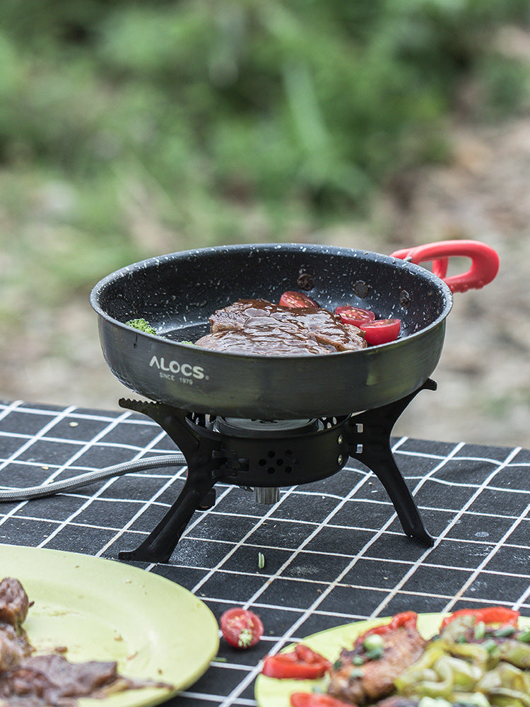 Alocs Medical Stone Non Stick Frying Pan Portable Outdoor Small Pan