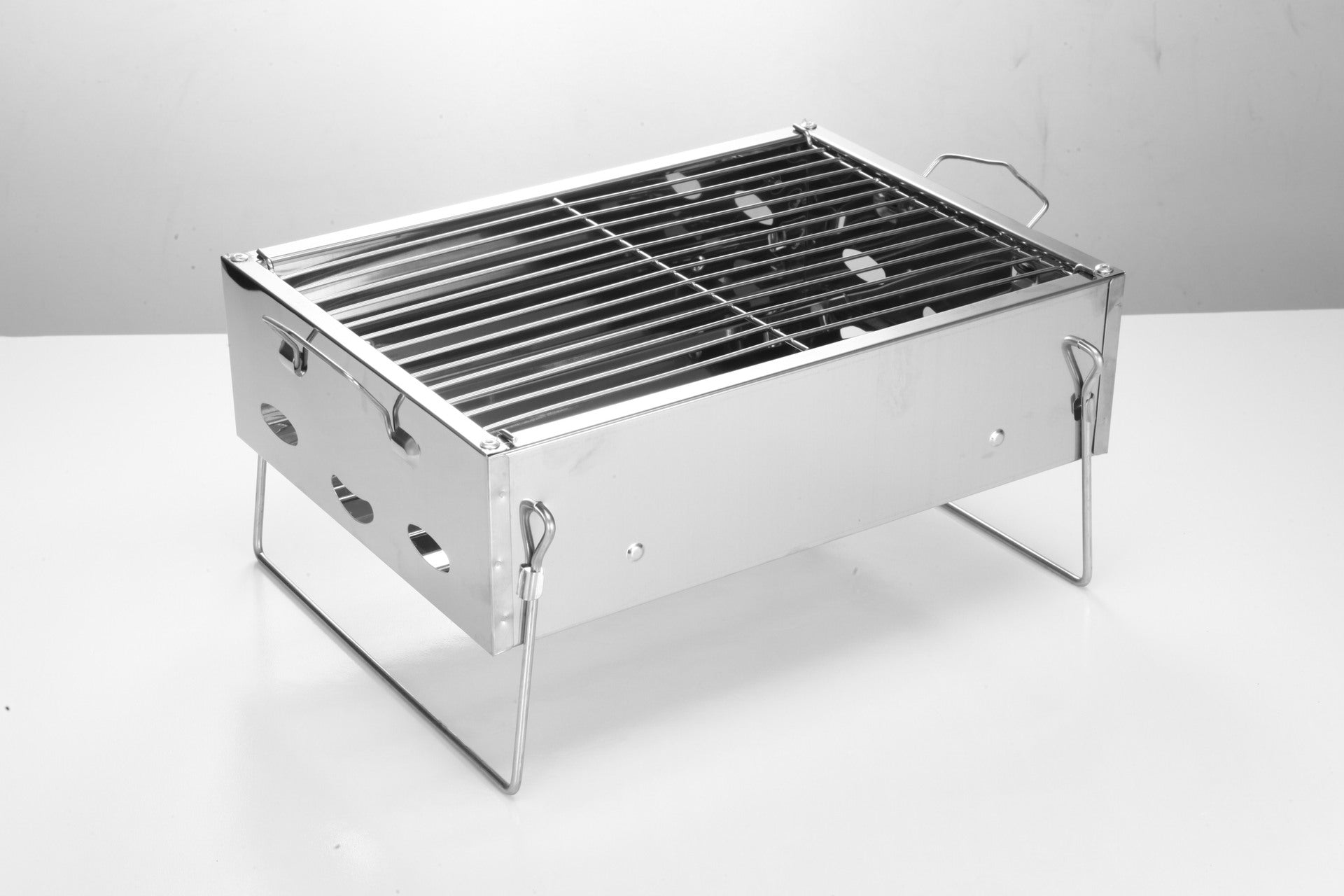 Portable Stainless Steel Charcoal BBQ Grill For Household Outdoor Use