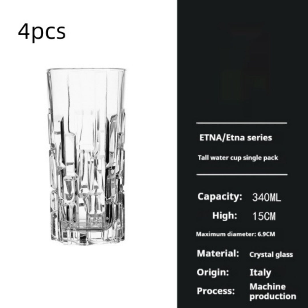 Crystal Glassware Set For Elegant Home Dining And Serving