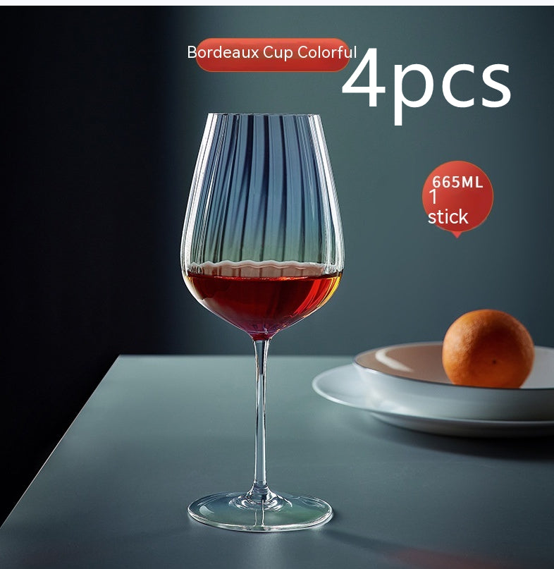 Rainbow Crystal Glass For Elegant Beverage Serving