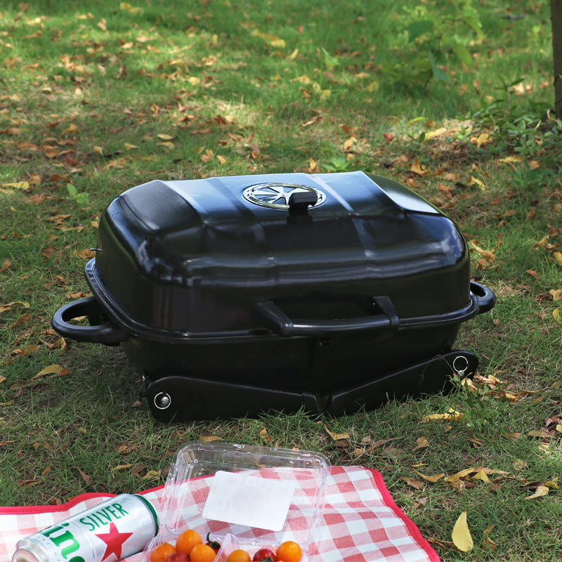 Portable Foldable Mini BBQ Grill For Small Outdoor Cooking Use