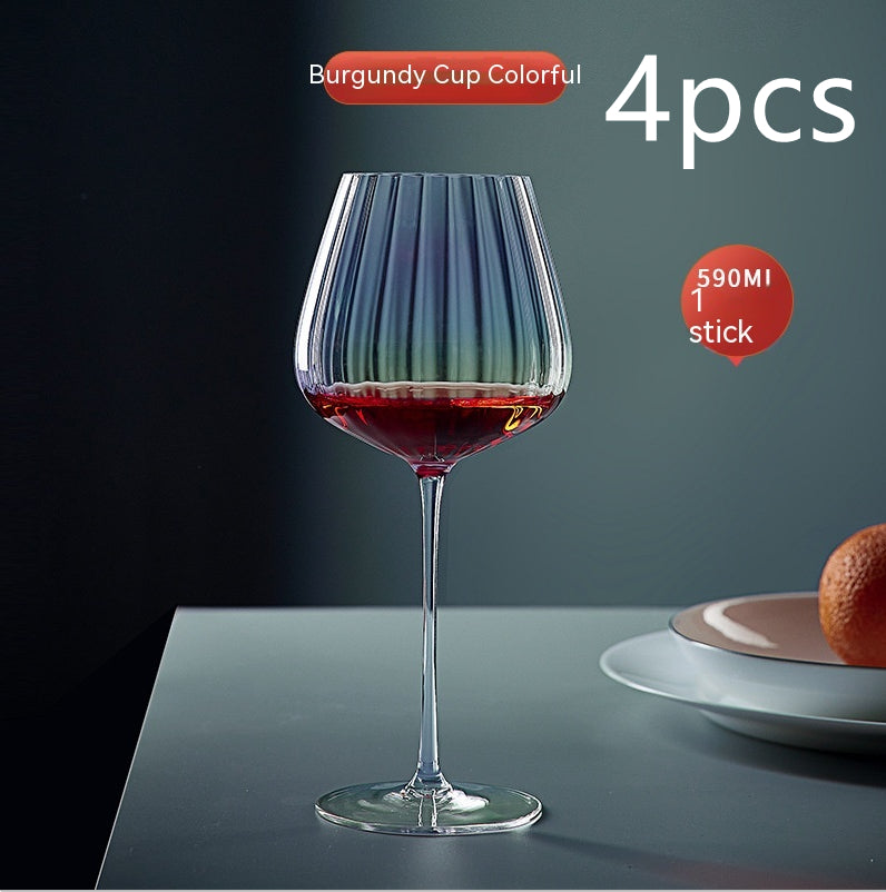 Rainbow Crystal Glass For Elegant Beverage Serving