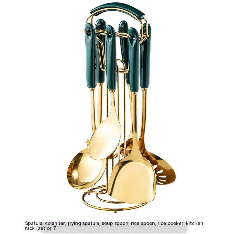 Stainless Steel Kitchen Utensil Set For Everyday Cooking Use
