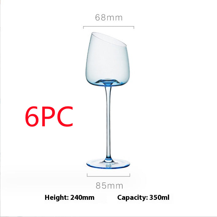 Crystal Goblet In Klein Blue For Elegant Beverage Serving