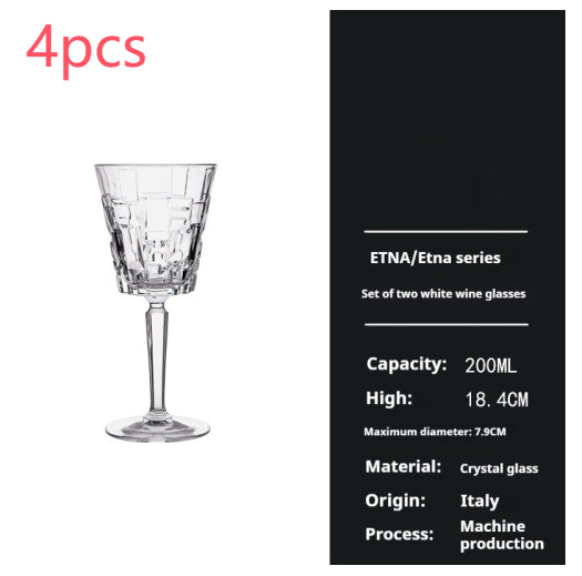 Crystal Glassware Set For Elegant Home Dining And Serving