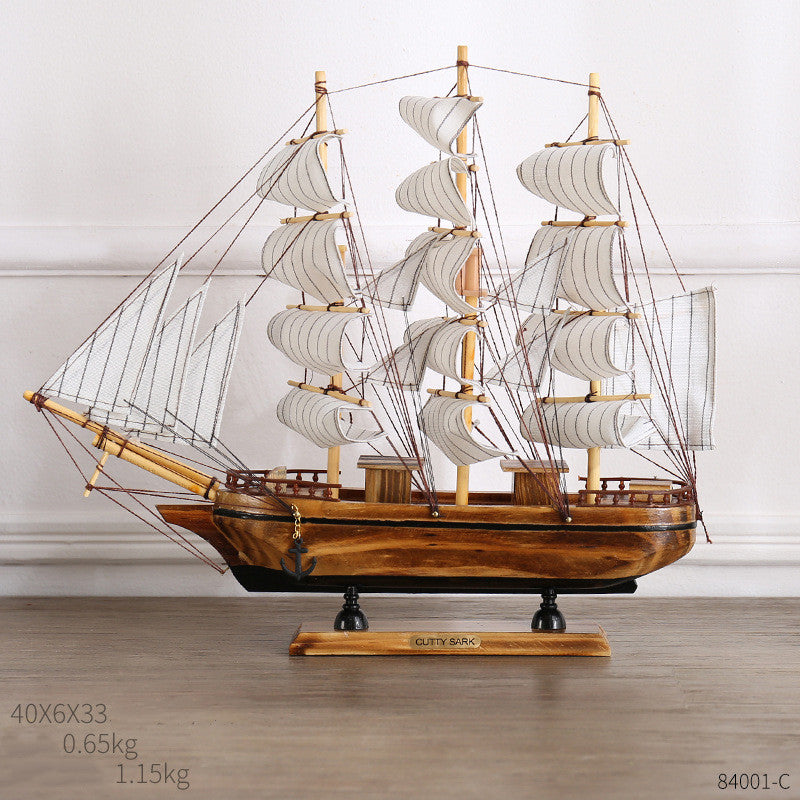 Creative Home Craft Sailing Decoration Figurine For Interior Display