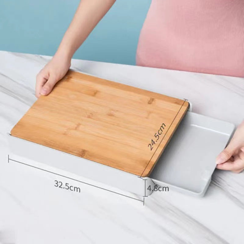 Large Bamboo Kitchen Cutting Board Durable Serving Board