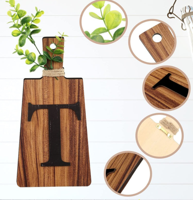 Wooden Farmhouse Kitchen Hanging Decoration Pendant For Home Decor