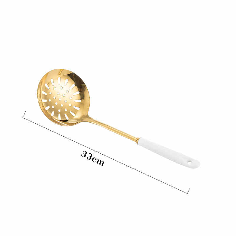 Nordic Stainless Steel Spatula With Elegant Ceramic Handle