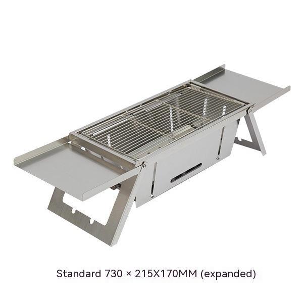 Thickened Stainless Steel Folding BBQ Grill For Outdoor Use