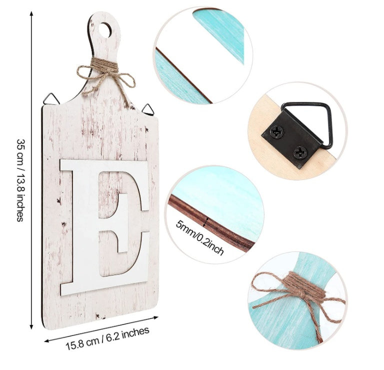 Wooden Farmhouse Kitchen Hanging Decoration Pendant For Home Decor
