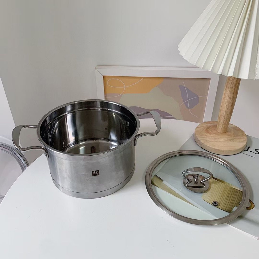 Double Layer Stainless Steel Stock Pot Steamer Set With Lid