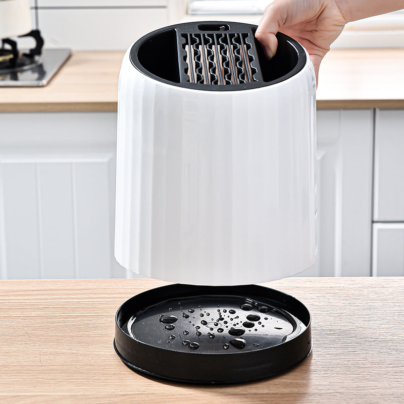 Multifunctional Rotating Kitchen Storage And Draining Rack Holder