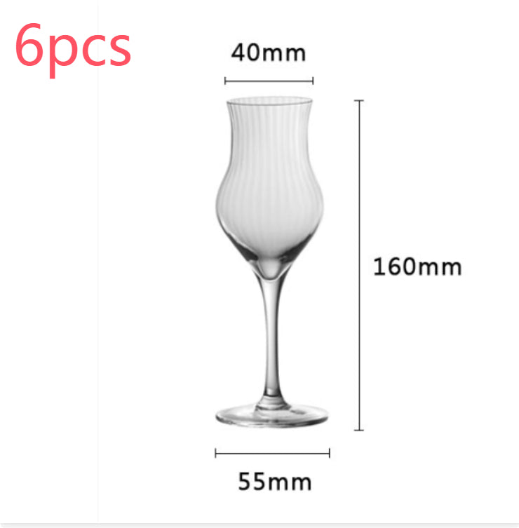 Crystal Tulip Shaped Glass For Elegant Beverage Serving