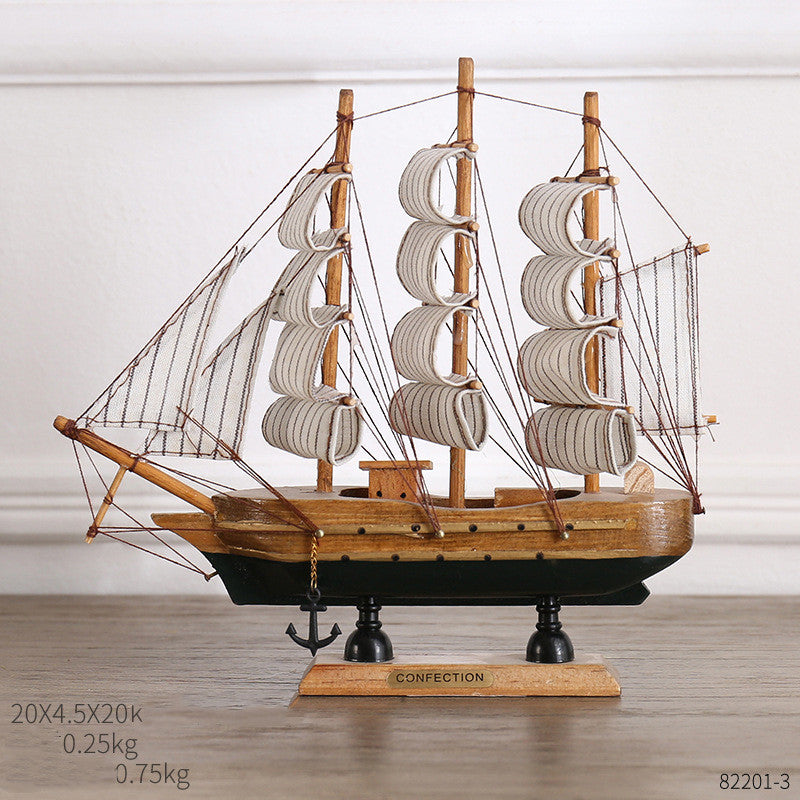 Creative Home Craft Sailing Decoration Figurine For Interior Display