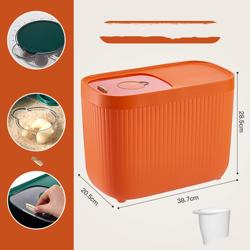 Kitchen Rice And Flour Storage Container With Secure Lid