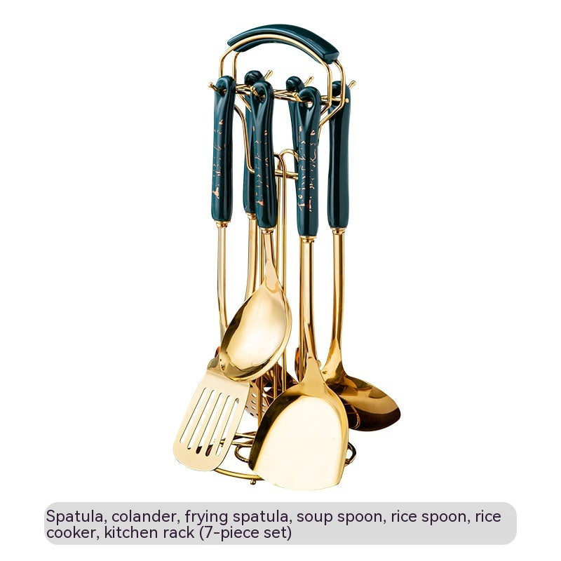 Stainless Steel Kitchen Utensil Set For Everyday Cooking Use
