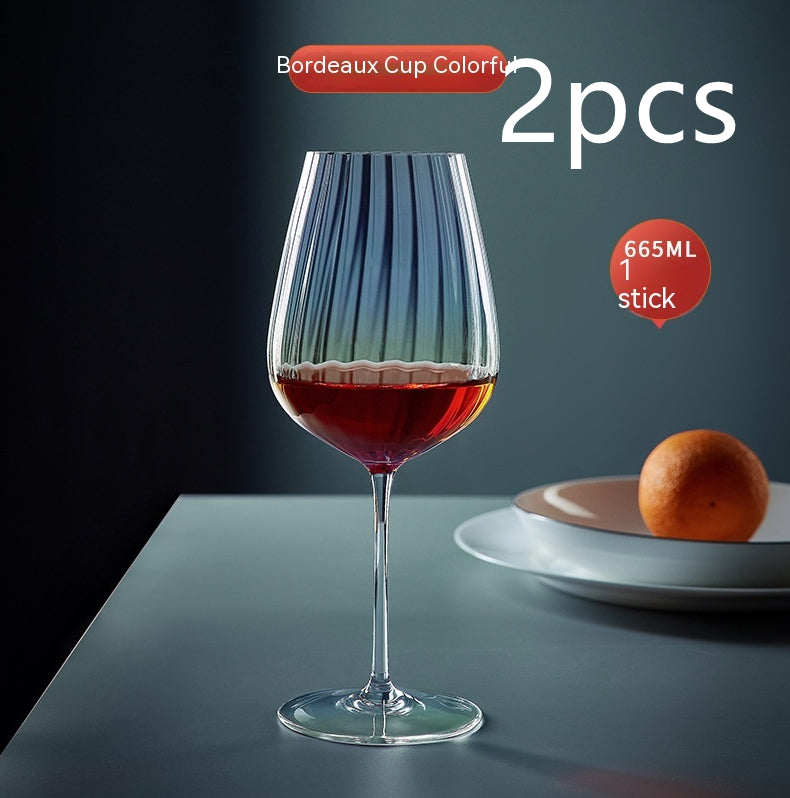 Rainbow Crystal Glass For Elegant Beverage Serving