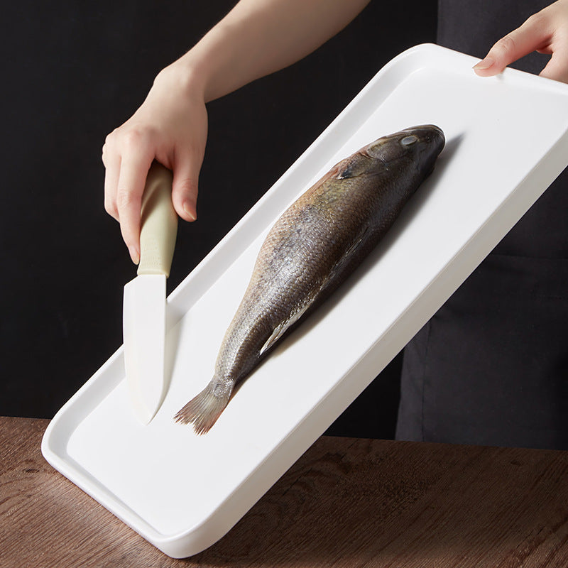 Double Sided Plastic Cutting Board For Kitchen Fruit Preparation Use