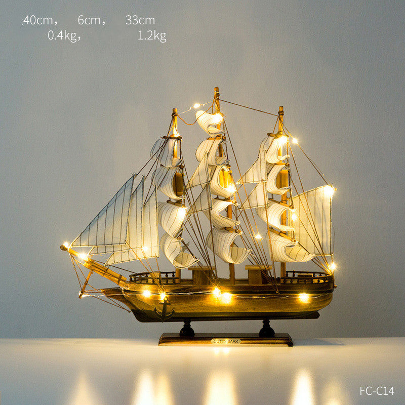 Creative Home Craft Sailing Decoration Figurine For Interior Display