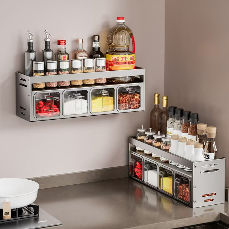 Household Fashion Kitchen Spice Storage Rack Organizer For Seasonings